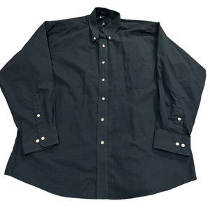 CHAPS GREEN BUTTON UP SHIRT SIZE LARGE‎ MENS | V1